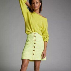 NWT Anthropologie Maeve Candace Textured Mini Skirt | 12
